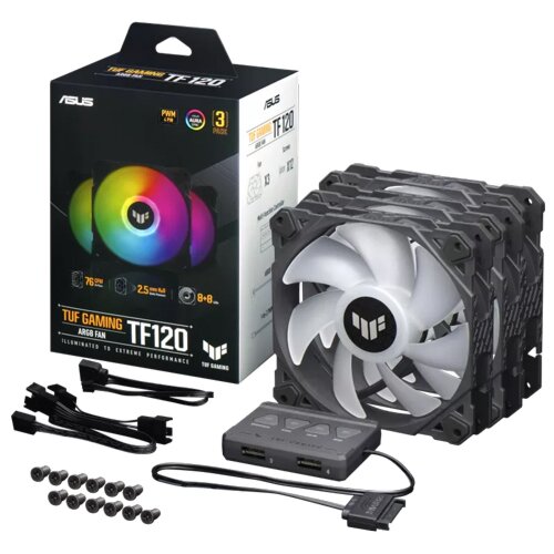 ASUS TUF GAMING TF120 ARGB 3IN1 - TF120A1/BK/ARGB/3 IN 1 (90DA0030-B09030)