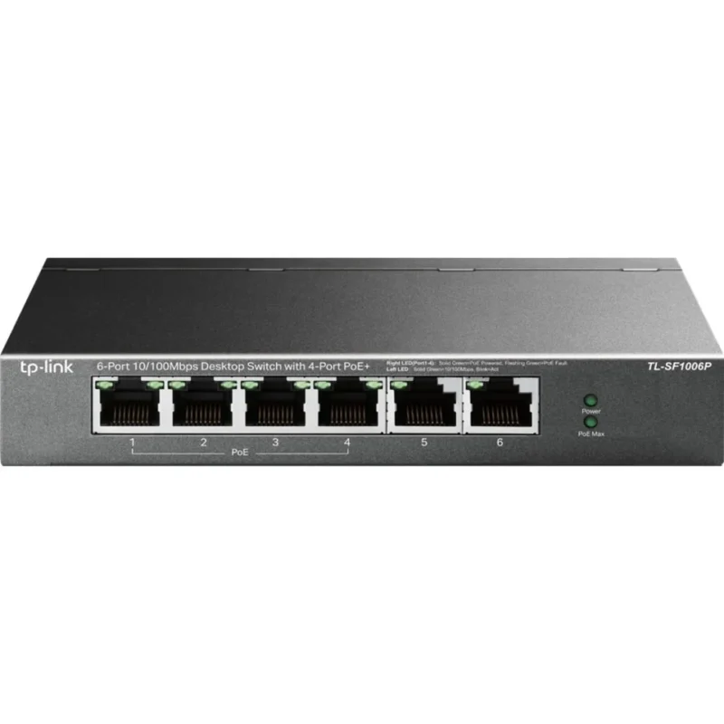 TPLINK SWITCH TL-SF1006P 6 PORT