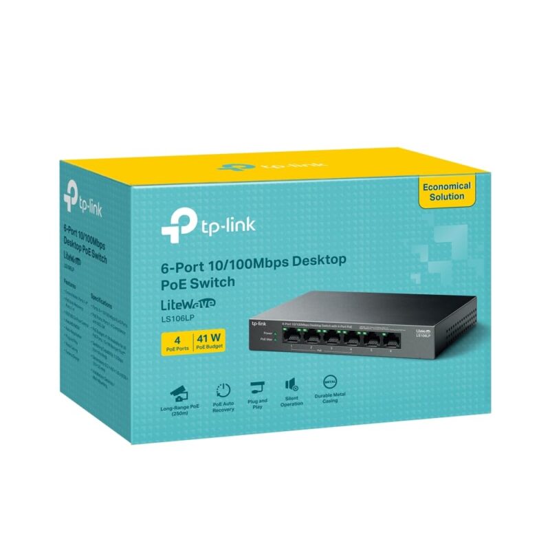 TPLINK SWITCH 5 PORT GIGA LS106LP