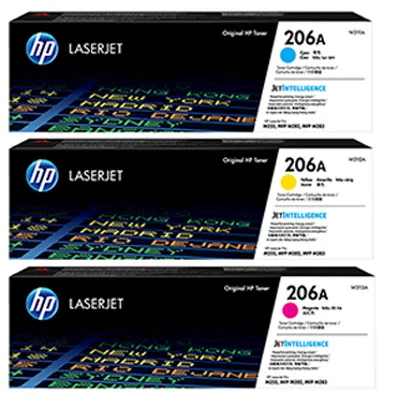 HP 206A C/Y/M TONER (W2111/12/13A)