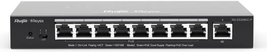 RG-ES209GC-P, 9-Port Gigabit Smart Cloud Managed PoE Switch