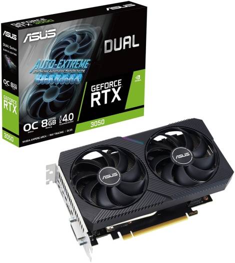 ASUS DUAL-RTX3050-O8G-V2/RTX3050,DVI,HDMI,DP,8G,D6