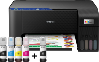 Epson EcoTank L3251 – All-in-One Ink Tank Printer with Wi-Fi and Smart Panel App Connectivity