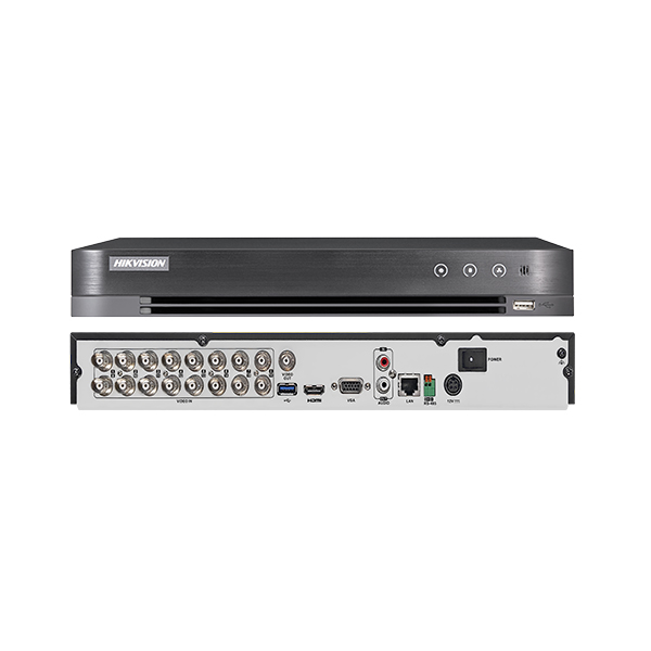 Hikvision DS-7216HQHI-K2 16-Channel Turbo HD DVR – Multi-Format Support, H.265+ Compression, 4K HDMI Output