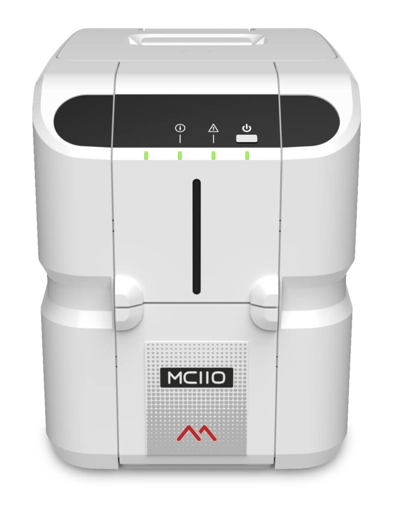 MATICA MC110 Dual-Sided ID Card Printer Package – 300dpi, chromXpert Ribbon, CE Lite Software, 100 PVC Cards – Made in UK