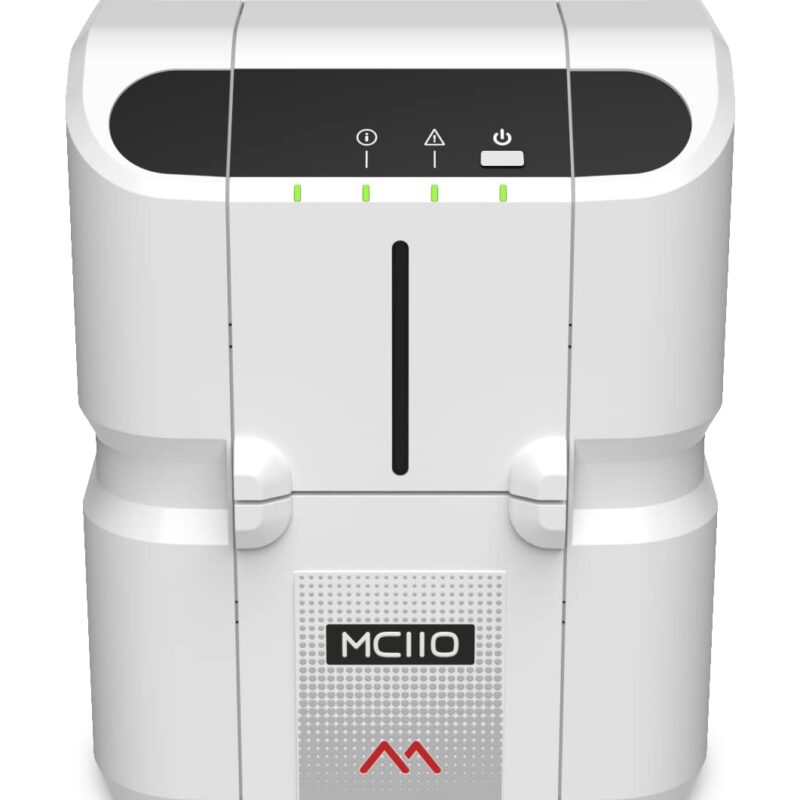 MATICA MC110 Dual-Sided ID Card Printer Package – 300dpi, chromXpert Ribbon, CE Lite Software, 100 PVC Cards – Made in UK