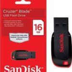 SanDisk 16GB USB 2.0 Cruzer Blade – Durable & Easy File Transfer