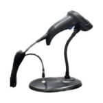 Easypos®️ EPS101U-ADiv Linear Imager Handheld Barcode Scanner (Gray) with Removable Cable & Cradle Stand