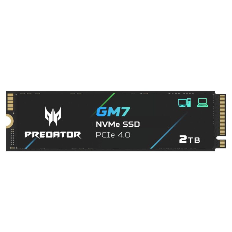 Acer 2TB Predator GM7 NVMe PCIe Gen4 M.2 2280 Internal SSD
