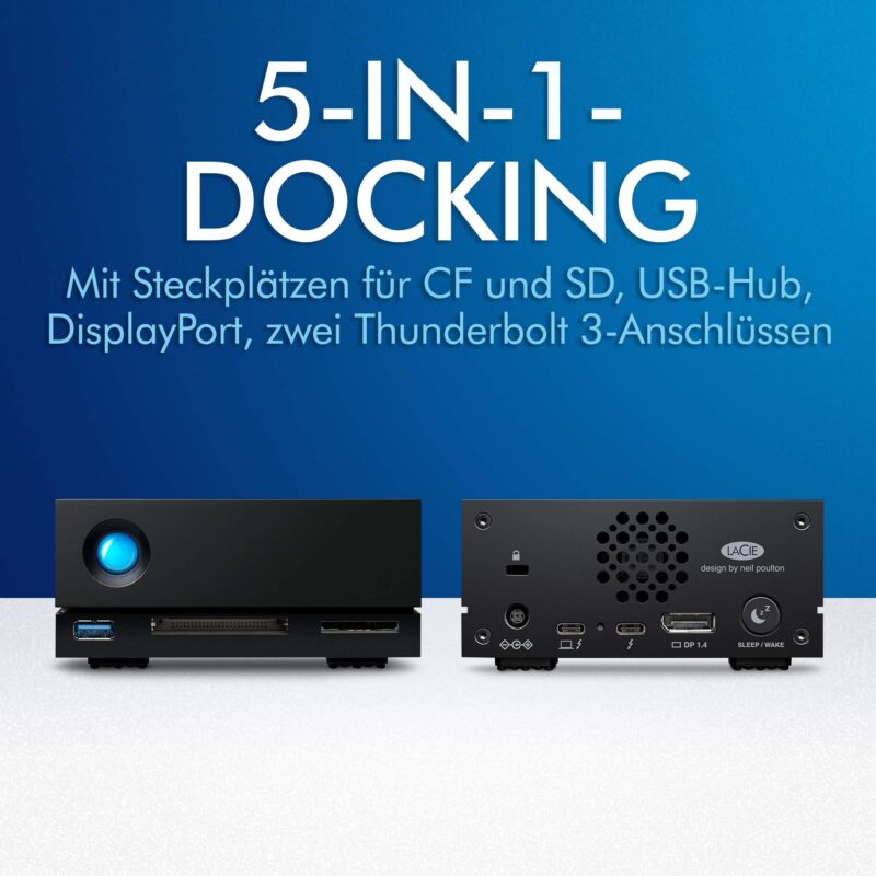 LaCie 16TB 1big Dock Thunderbolt 3 External Hard Drive Hub