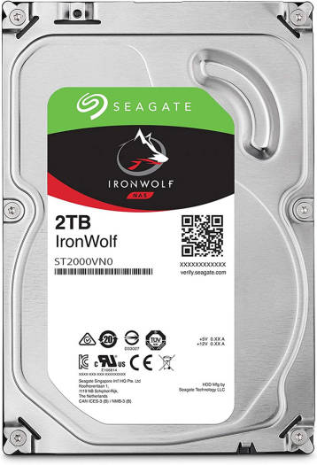Seagate 2TB IronWolf NAS SATA 6Gb/s 256MB Cache 5400RPM 3.5" Internal Hard Drive