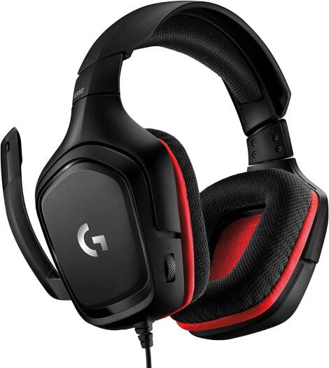 Logitech G332 Gaming Headset – Red/Black (981-000757)