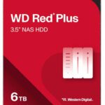 WD Red Plus 6TB NAS Internal 3.5" SATA 256MB Cache 5400RPM Hard Drive