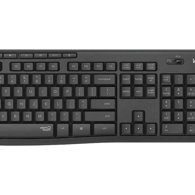 WIRELESS KEYBOARD AND MOUSE LOGITECH 920-009801 MK295 SILENT GRAPHITE ARA