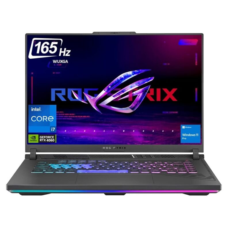 ASUS ROG STRIX G16 G614JV-AS74 COREi7-13TH GEN 13650HX-16GB RAM-1TB SSD-16.0'' FHD 165HZ DISPLAY-RTX 4060 8GB-ENG US RGB BACKLIT KB-BLACK-WIN11-US PLUG-OPEN BOX